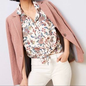 Herringbone Long Blazer